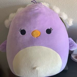 NWT ELINA THE PEACOCK SQUISHMALLOW 16”